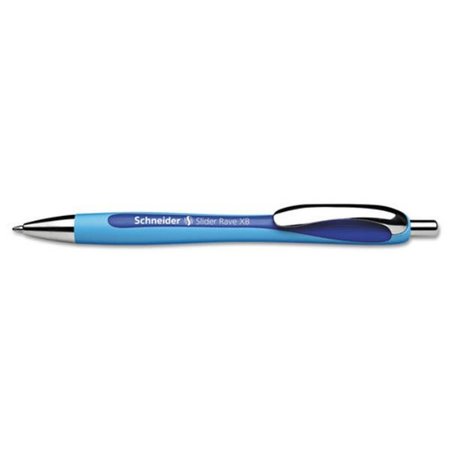SCHNEIDER ELECTRIC Retractable Extra-Bold Rave XB Ballpoint Pen, Blue RED132503